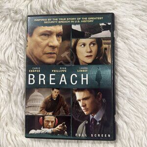 Breach DVD tested working Ryan Phillippe Action rated pg-13